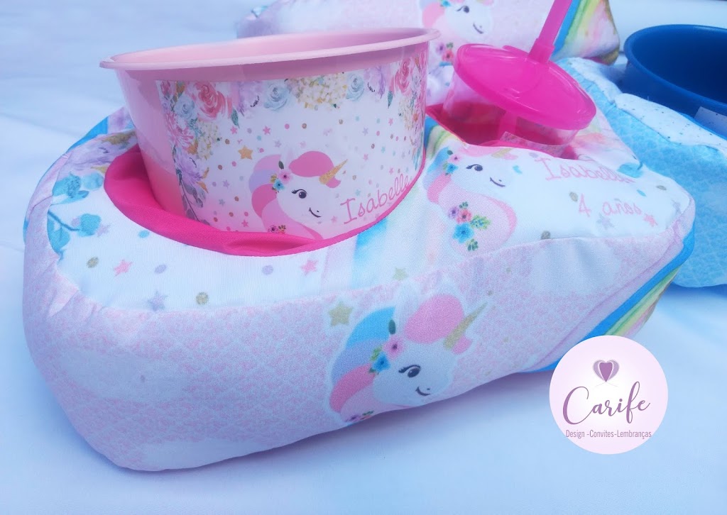 Lembrancinha personalizada unicornio 4 anos