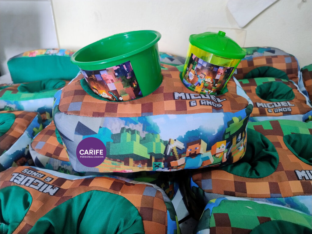 kit almofada cinema tema: Minecraft